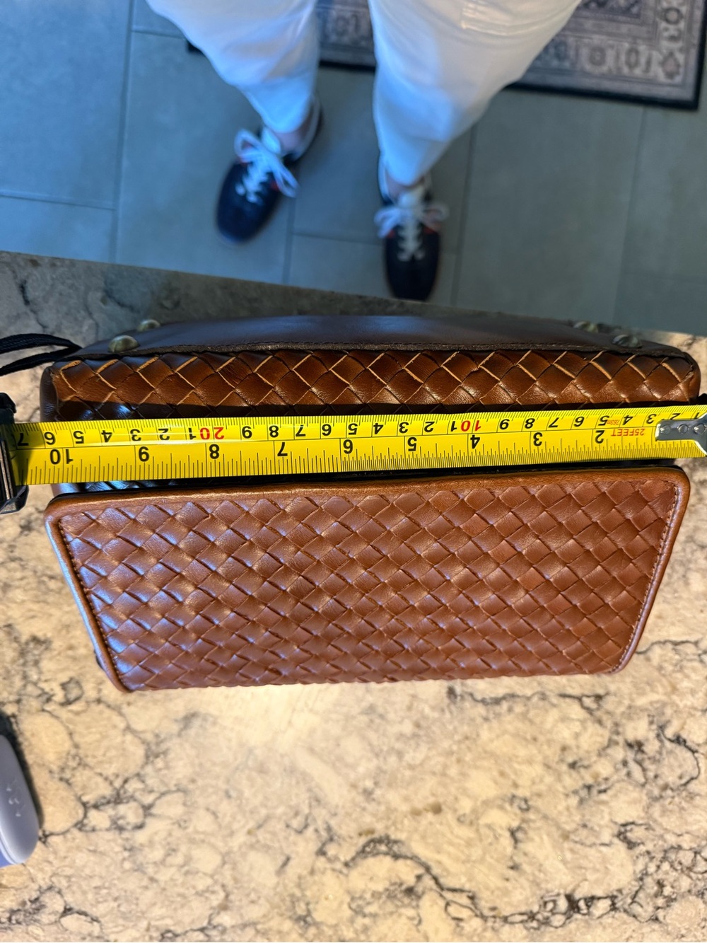 Patricia Nash Chestnut Braided Leather Shoulder Bag - Picture 13 of 13